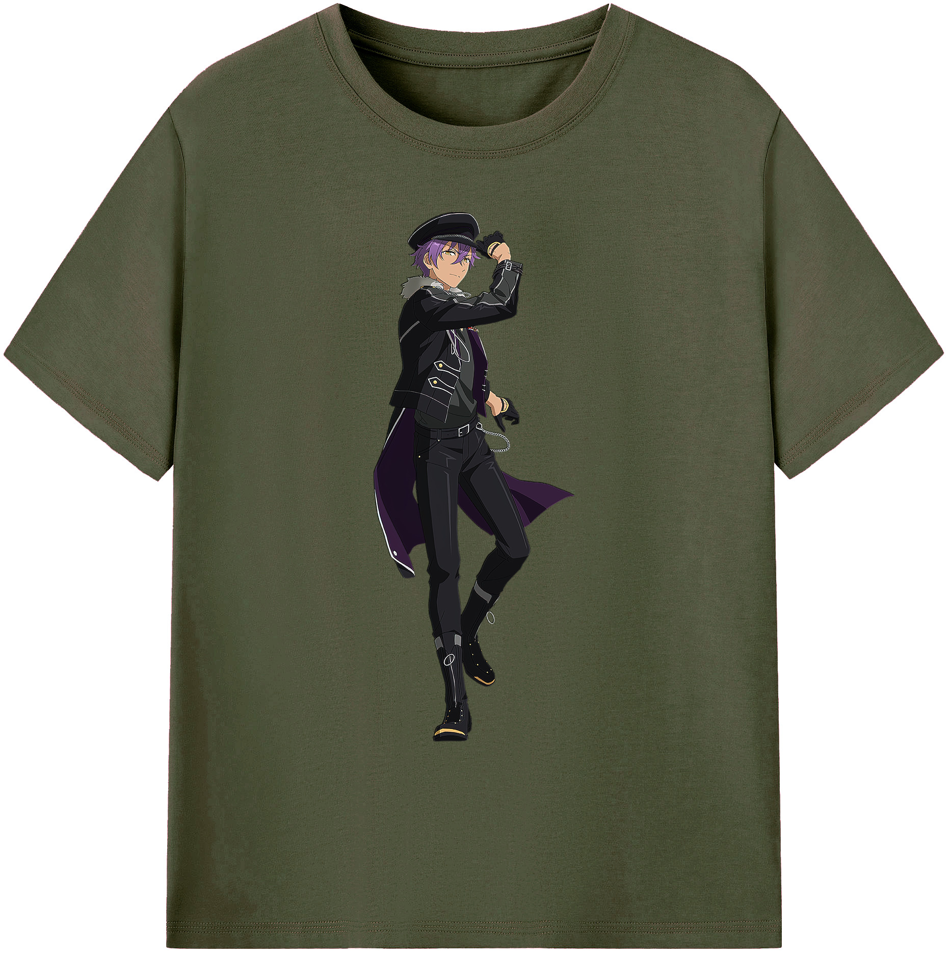 （画像用） あんさんぶるスターズ! Ensemble Stars 綿100％ メンズ半袖Tシャツ｜肌触りやわらか＆通気性